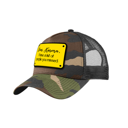 Trucker Hat with Karma Design