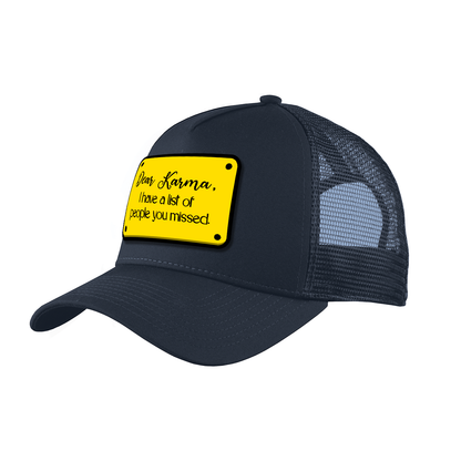 Trucker Hat with Karma Design