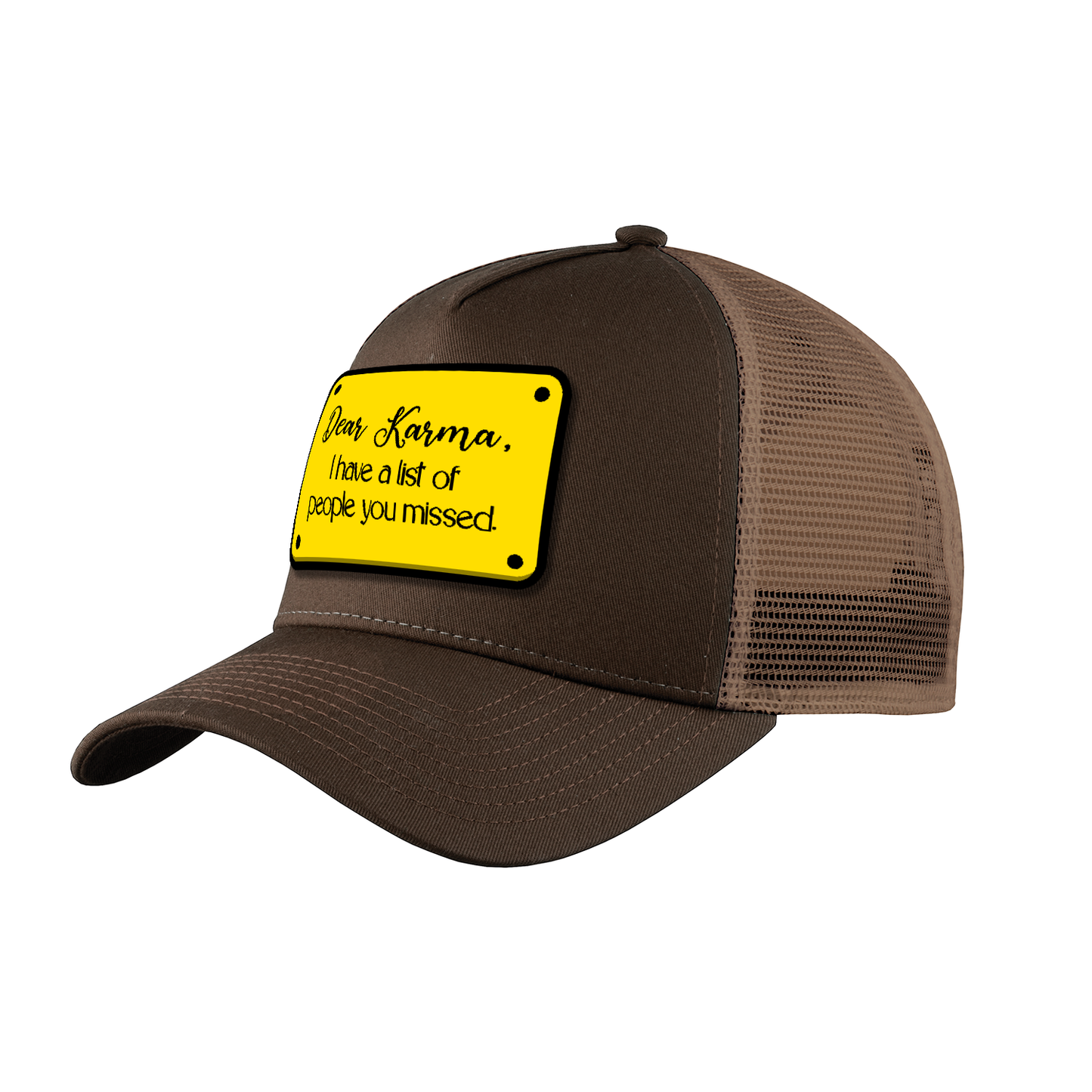 Trucker Hat with Karma Design