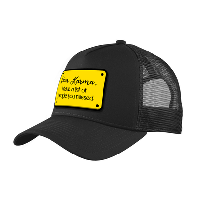 Trucker Hat with Karma Design