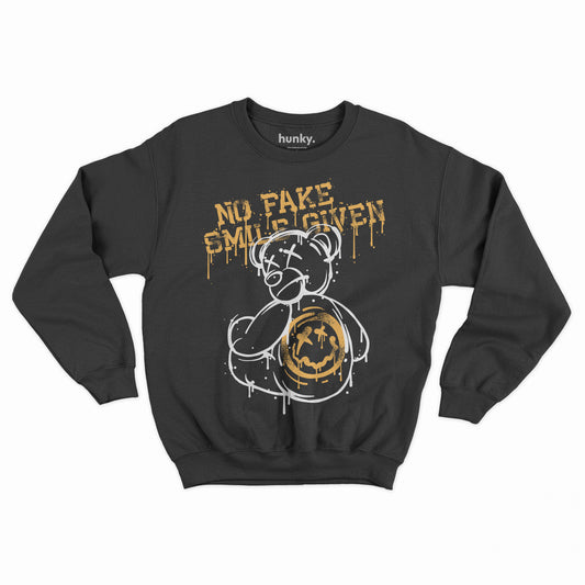 No Fake Smile Bear Sweatshirt