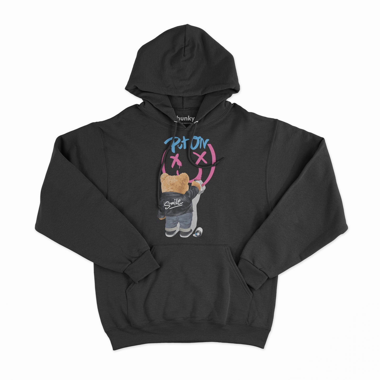 Put On A Smile Bear Hoodie