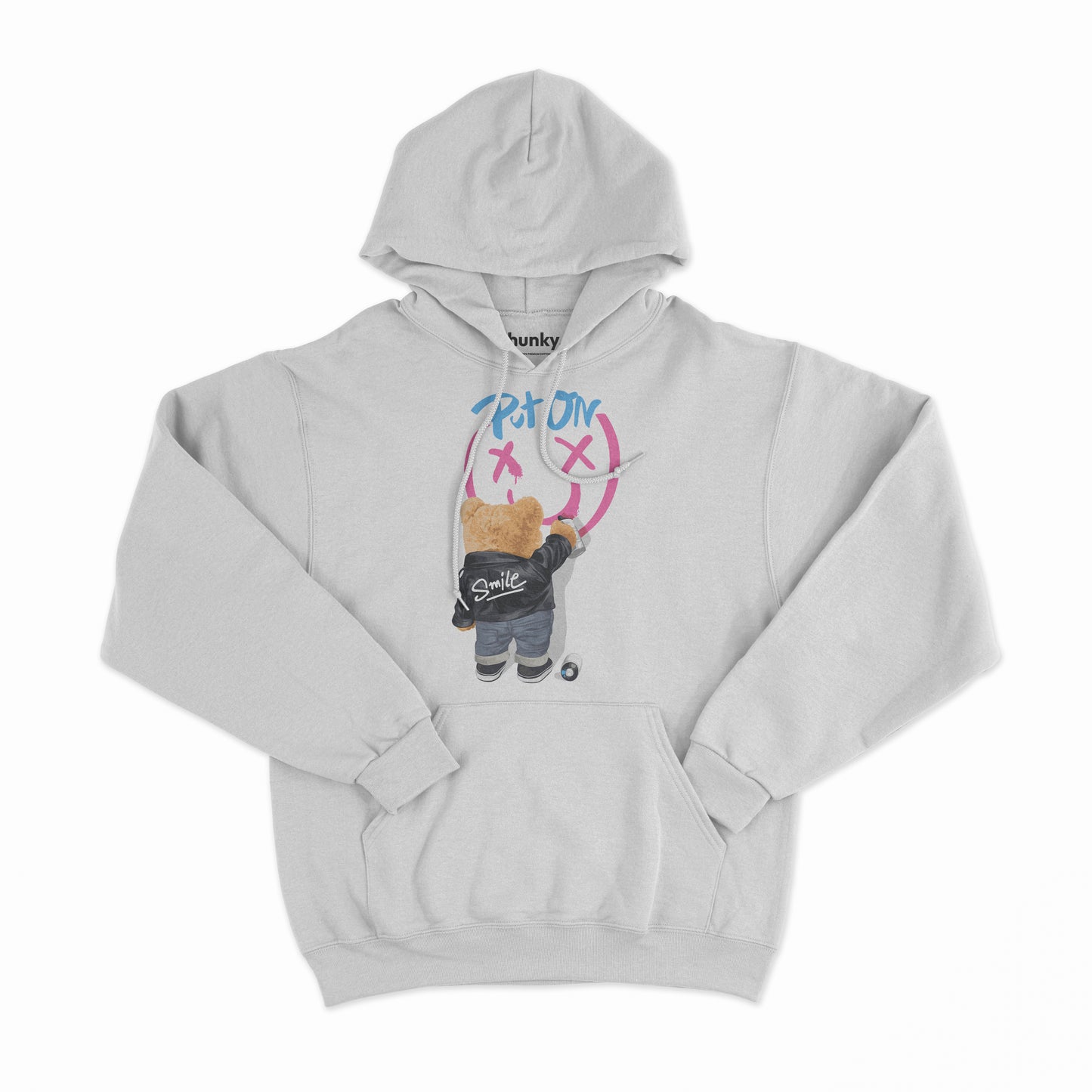 Put On A Smile Bear Hoodie