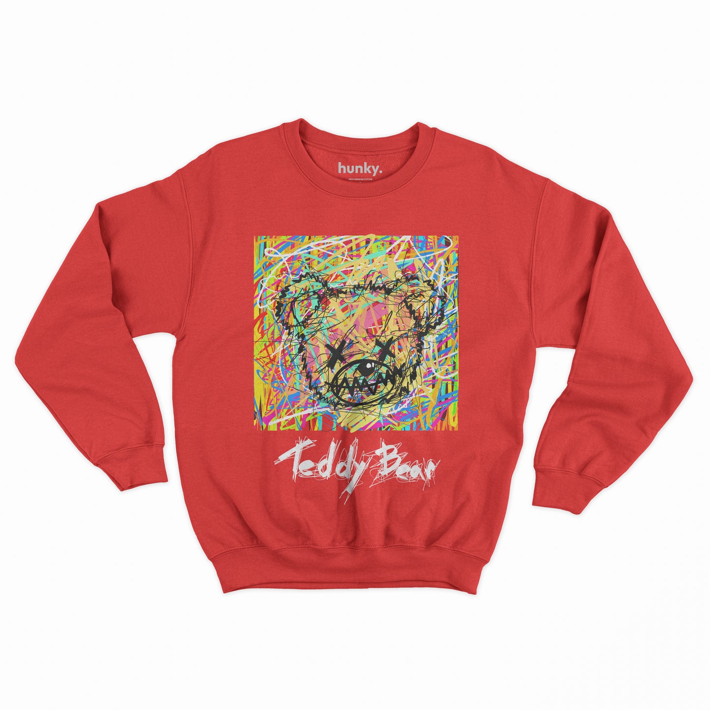 Crayons Teddy Bear Sweatshirt