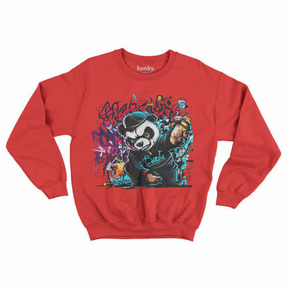 Graffiti Angry Panda Sweatshirt