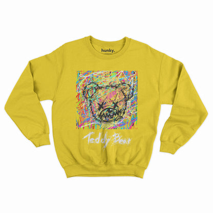 Crayons Teddy Bear Sweatshirt