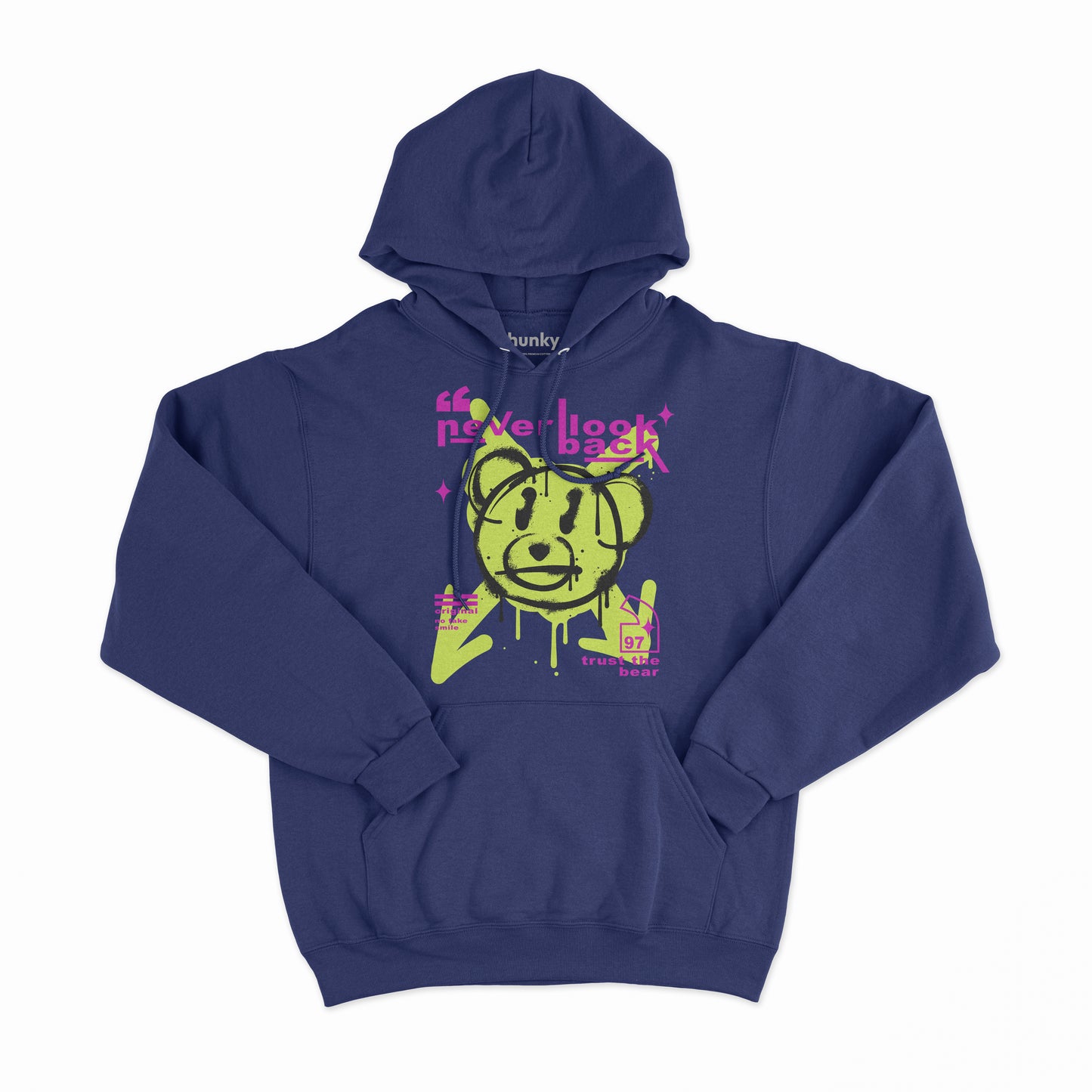 Never Look Back Bear Hoodie