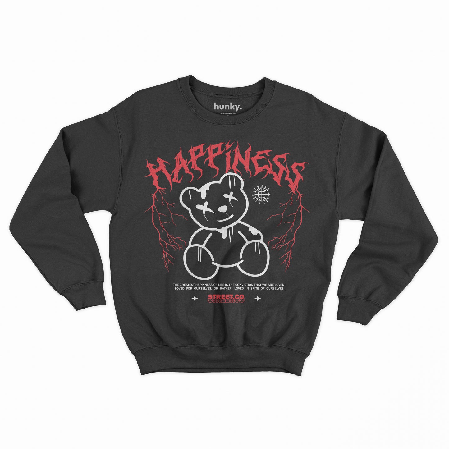 Electric Happiness Bear Sweartshirt