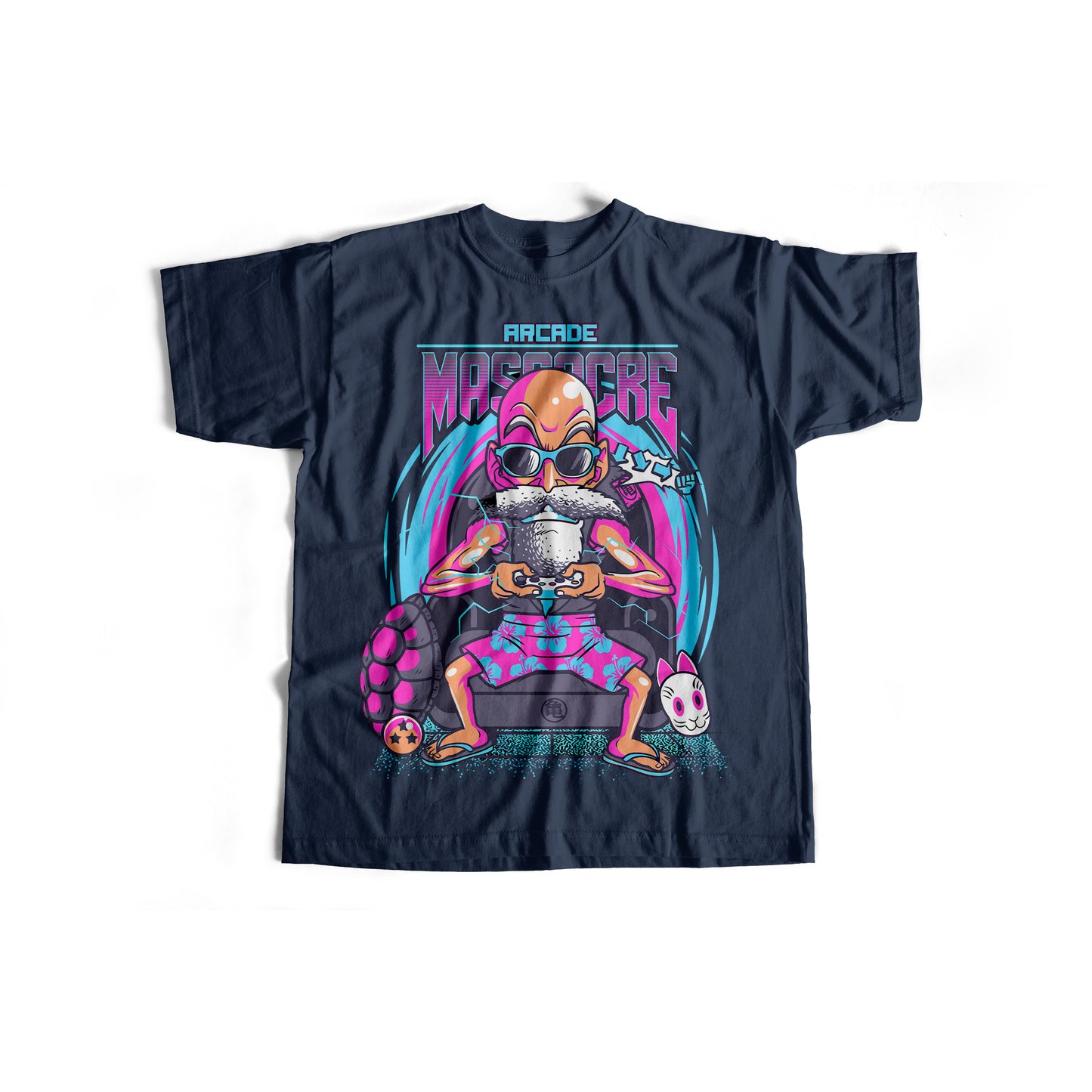 Dragon Ball, Roshi, Arcade Massacre T-Shirt