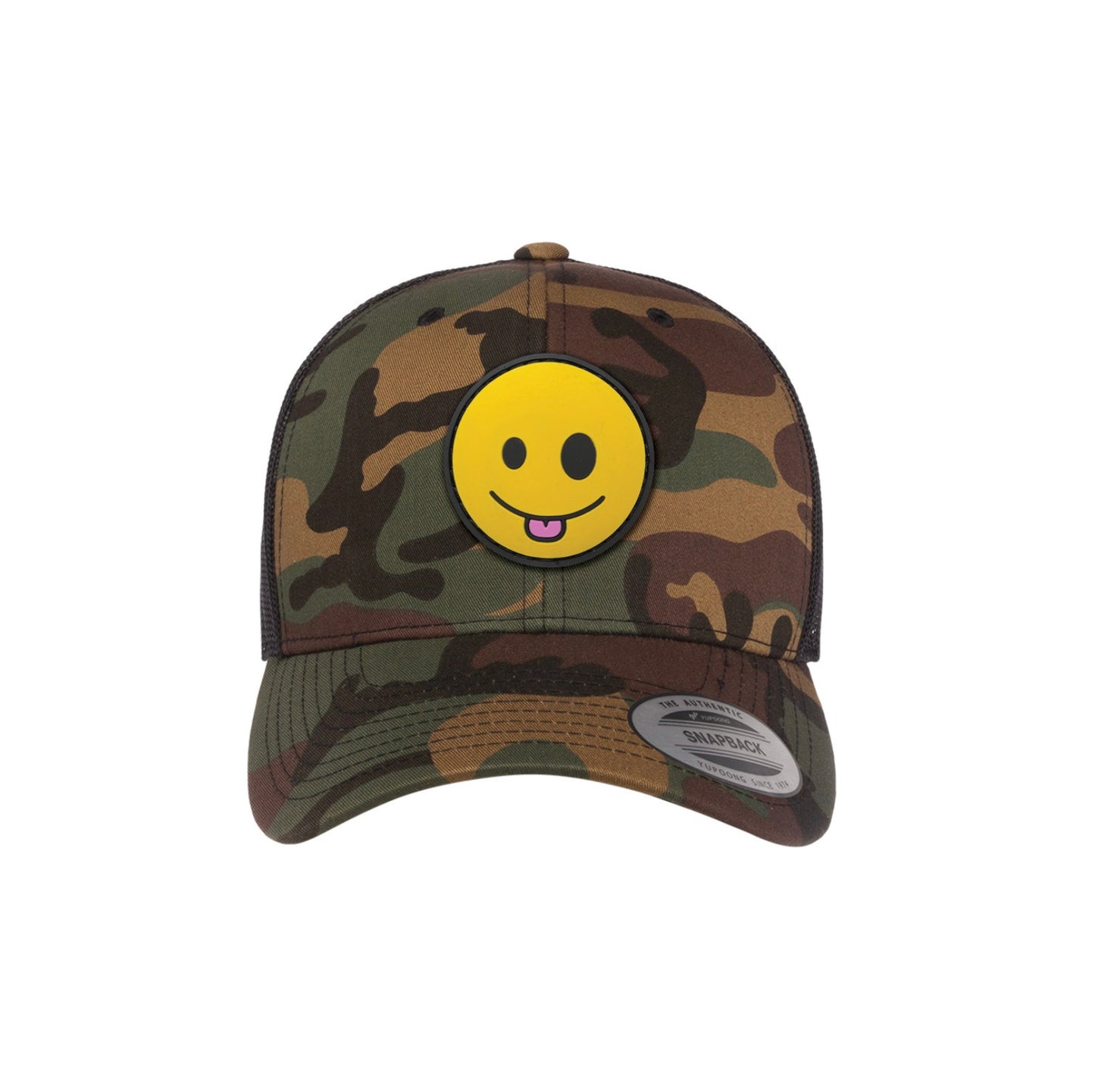 Happy Face PVC Patch Hat